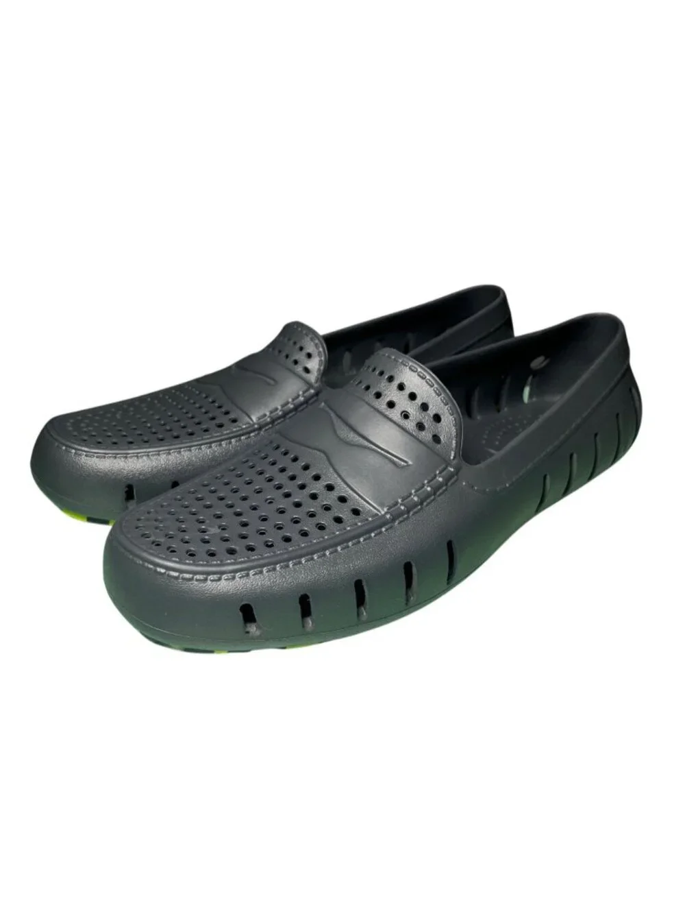 Floaters Men's Size 12 Gray Green Waterproof Driving Loafers Boat Shoes